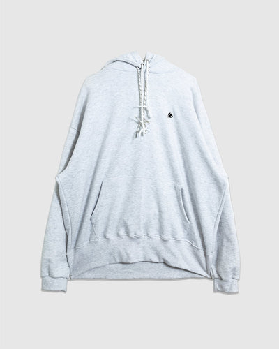 Oblique Balloon Double Hoodie - White - ANGLAN
