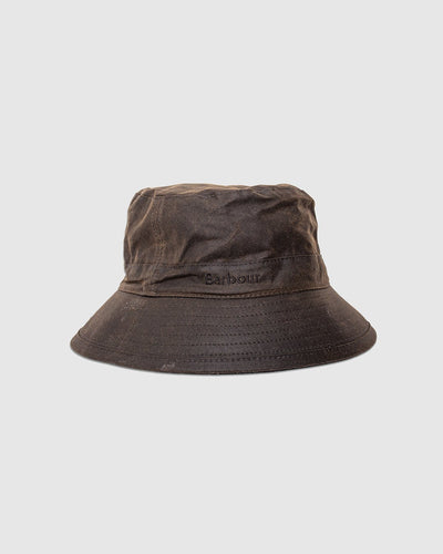 Barbour Wax Bucket Hat - Olive - BARBOUR