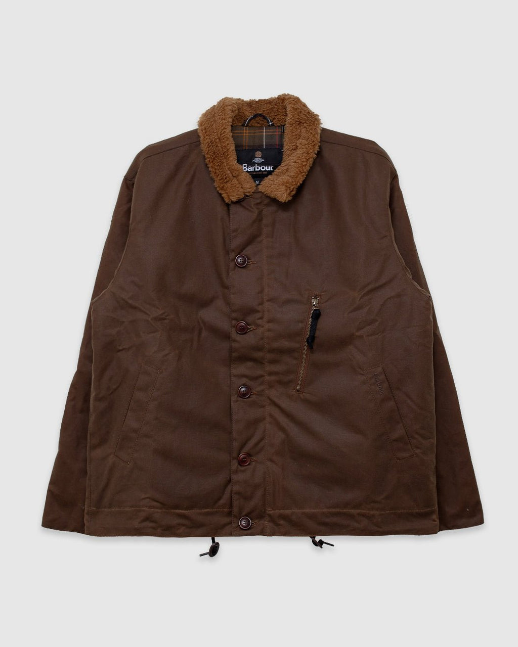 Macklow Wax Jacket Bark - BARBOUR