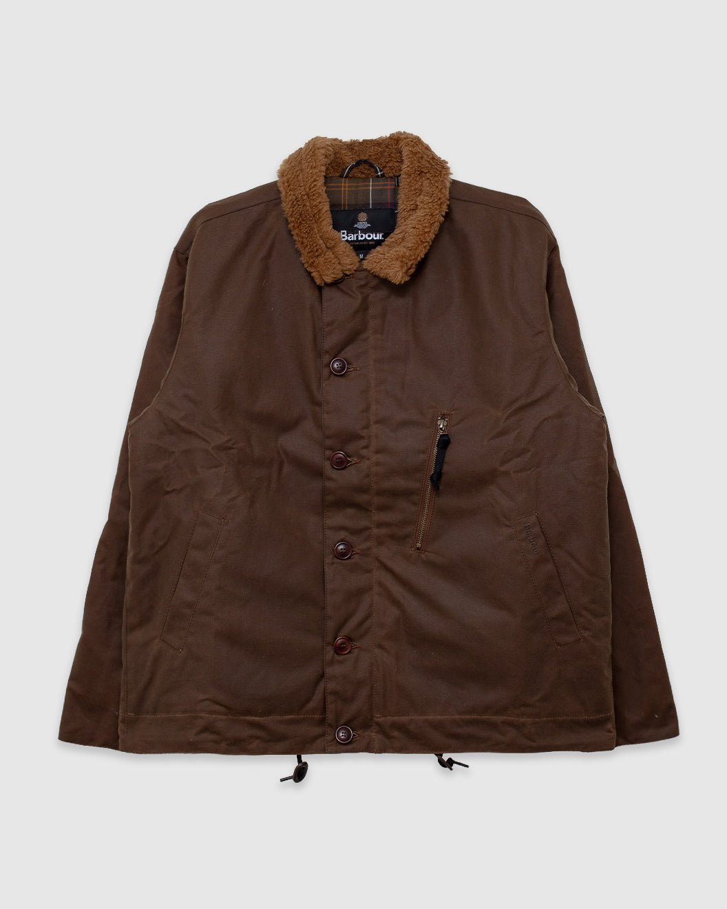 Macklow Wax Jacket Bark - BARBOUR