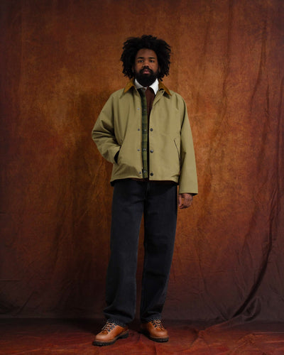 OS Reversible Transporter Casual Jacket Bleached Olive - BARBOUR