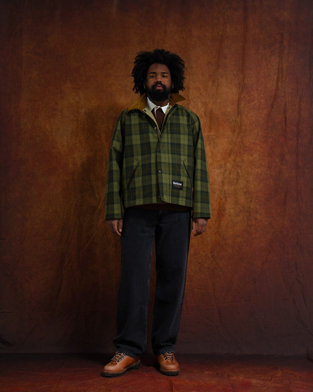 OS Reversible Transporter Casual Jacket Bleached Olive - BARBOUR