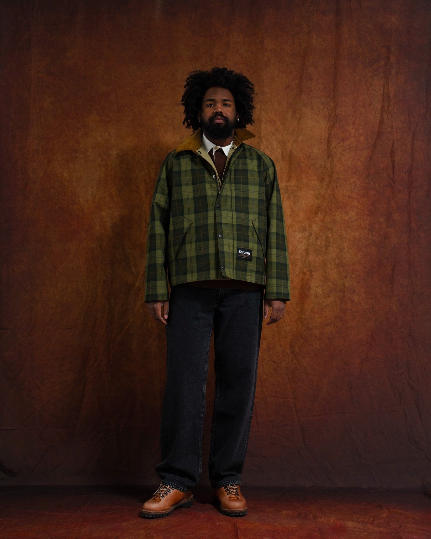 OS Reversible Transporter Casual Jacket Bleached Olive - BARBOUR