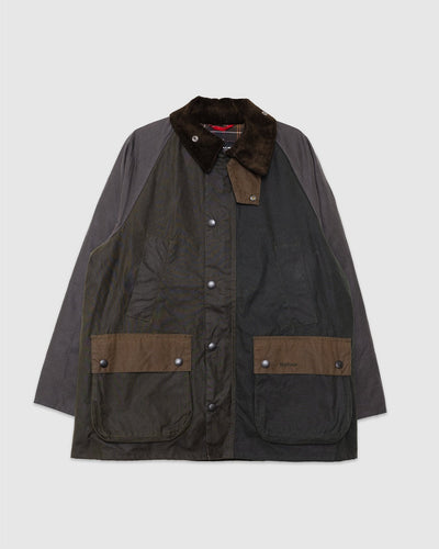 Patchwork OS Bedale Wax Jacket Sage - BARBOUR
