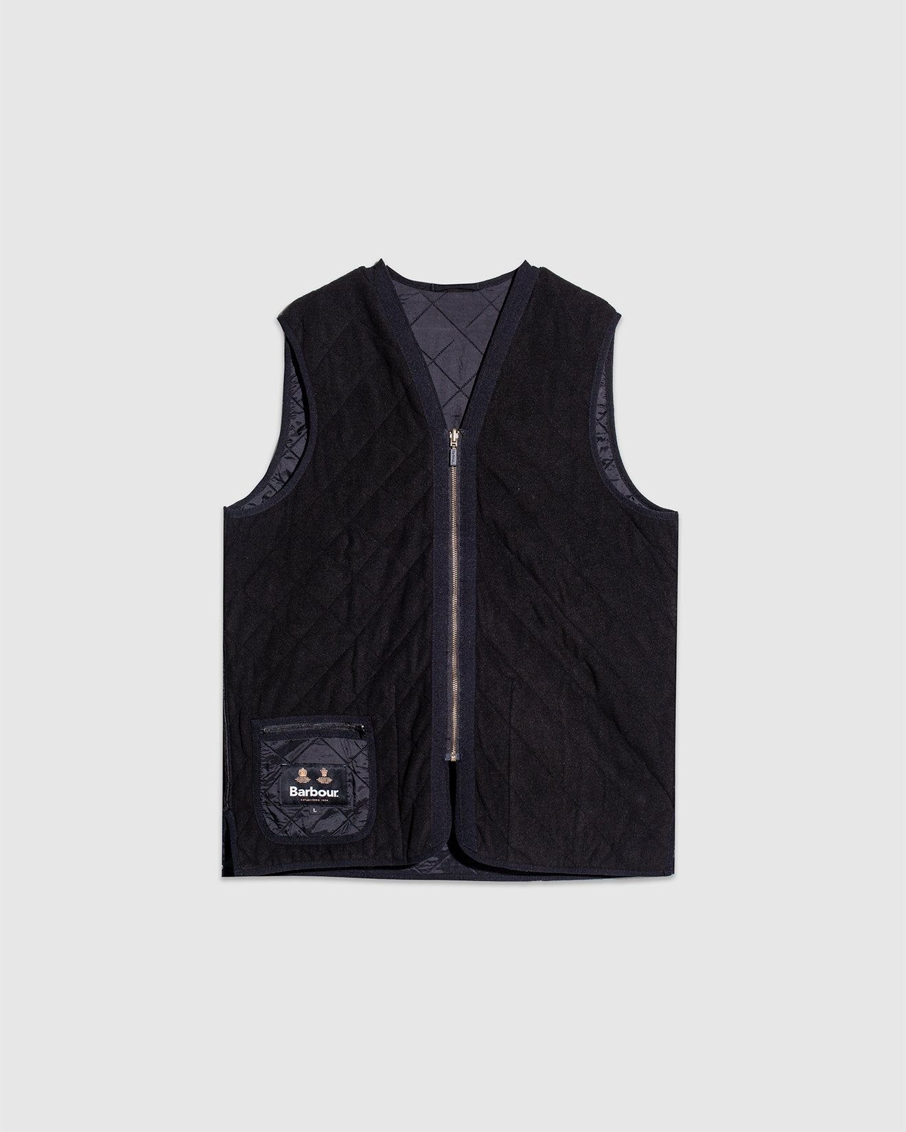 Polarquilt Waistcoat/Zip-In Liner Black - BARBOUR