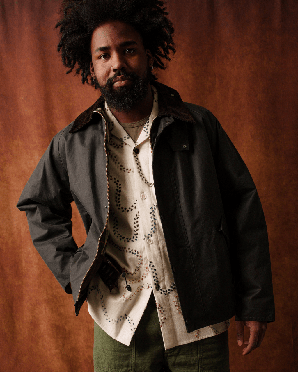 Transport Wax Jacket Sage - BARBOUR
