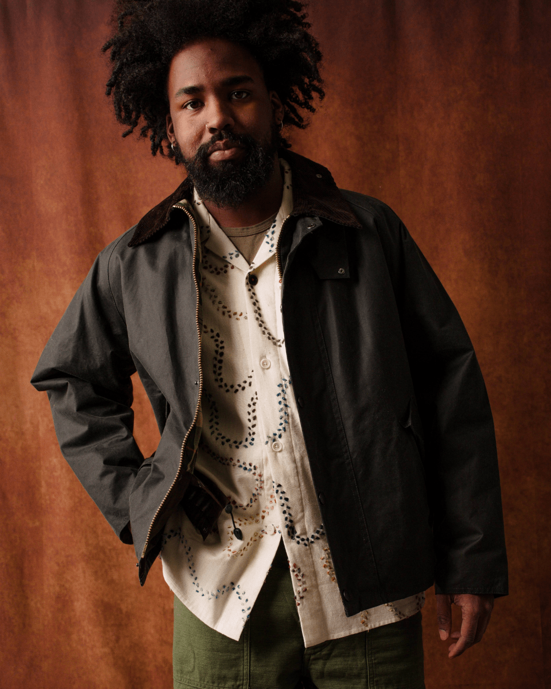 Transport Wax Jacket Sage - BARBOUR