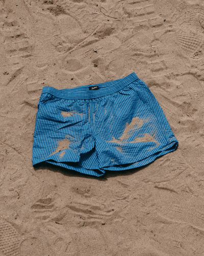 Brine Seersucker Modern Trunk Navy - BATHER
