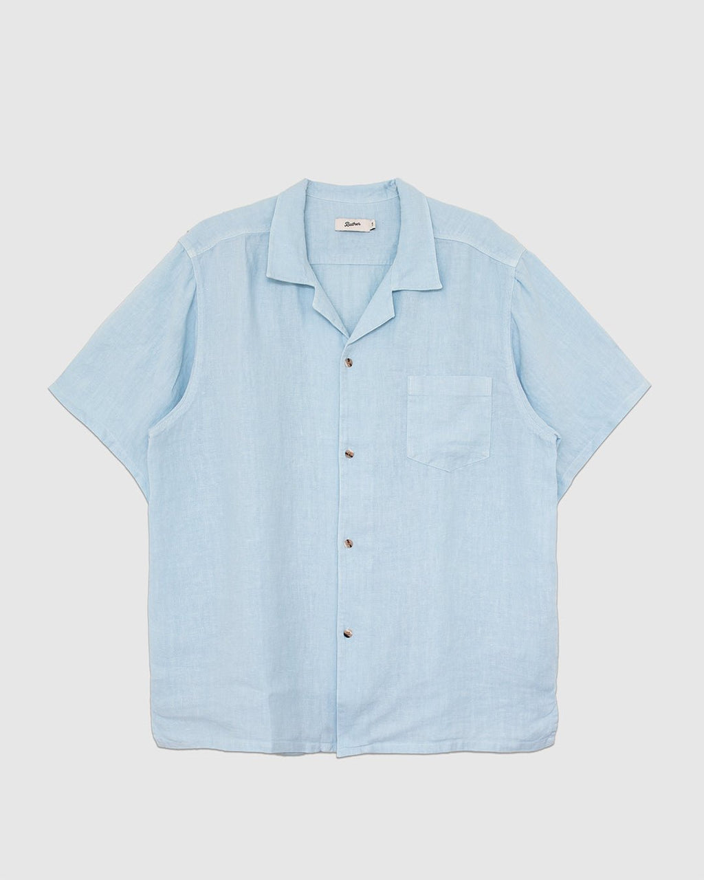 Linen Camp Shirt Sky - BATHER