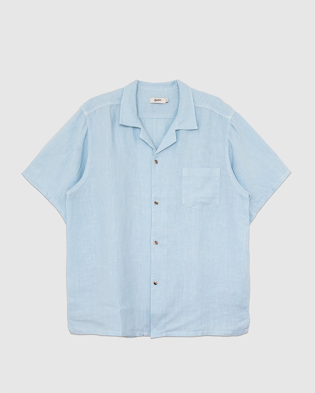 Linen Camp Shirt Sky - BATHER