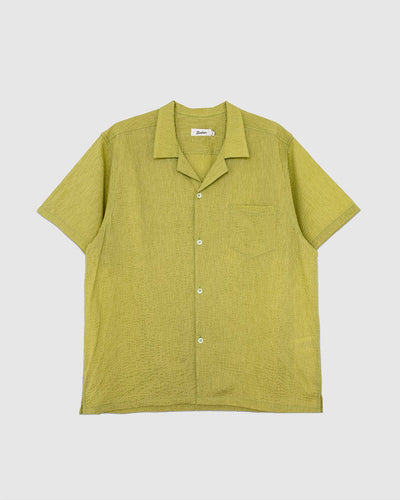 Pear Ripple Camp Shirt Green - BATHER