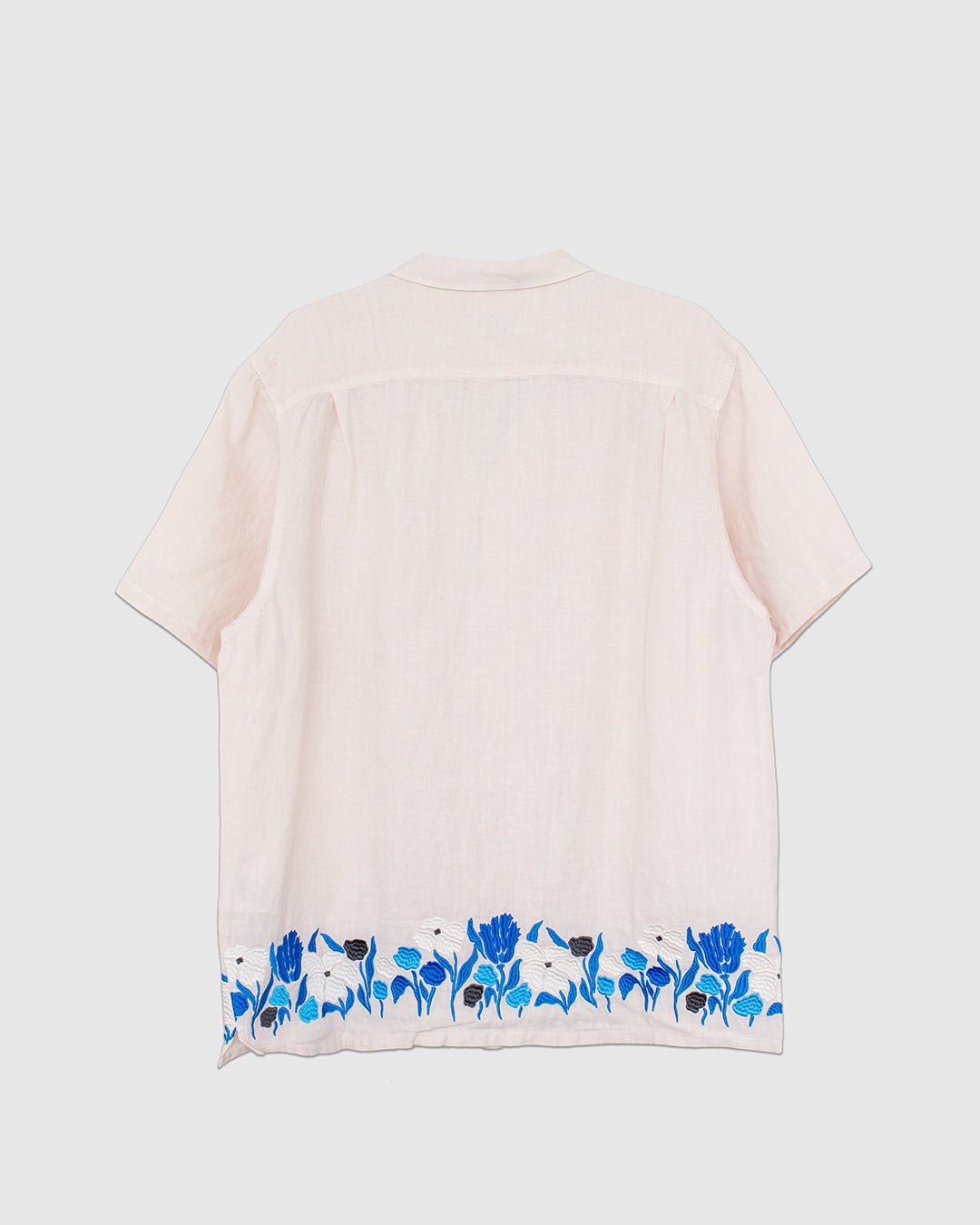 Pearl Lawn Linen Camp Shirt Natural - BATHER