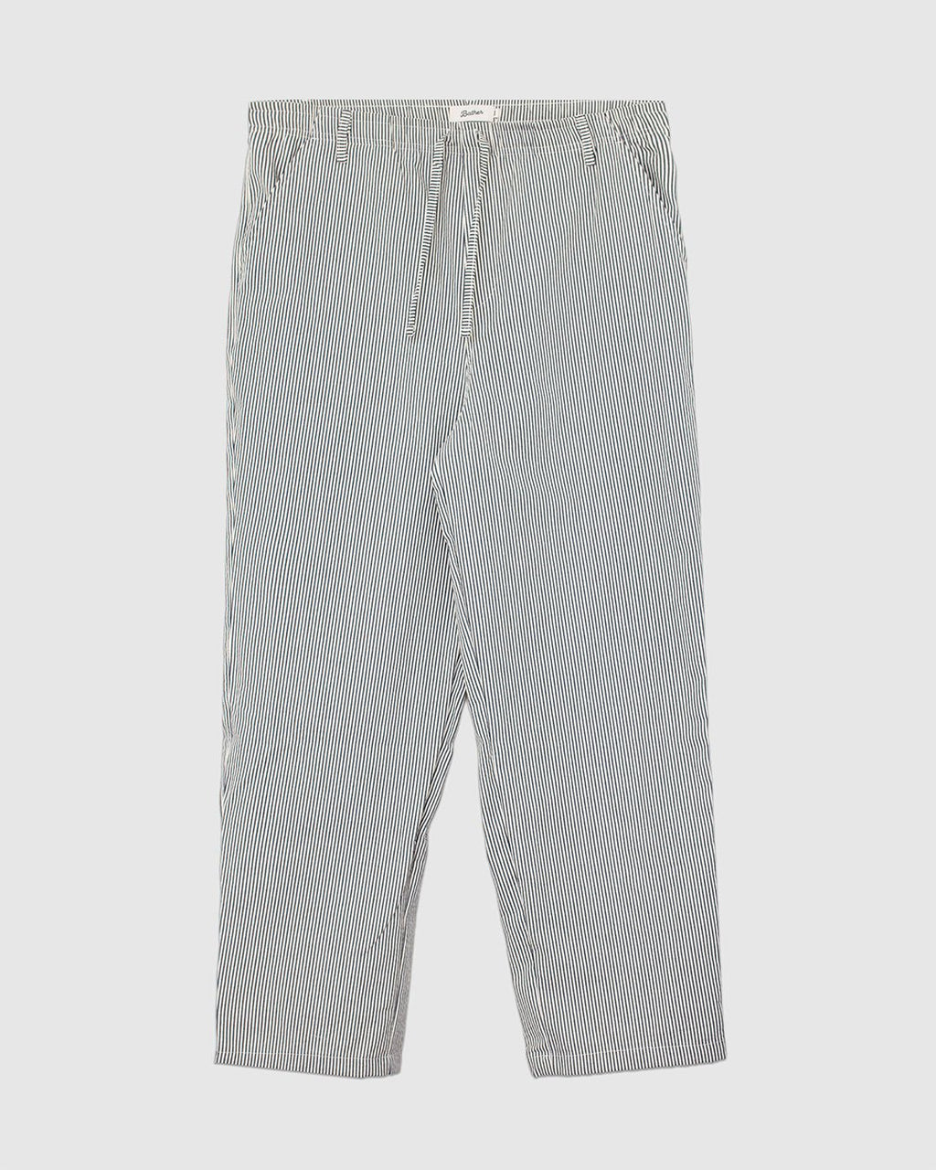 Pinstripe Leisure Pant Navy - BATHER
