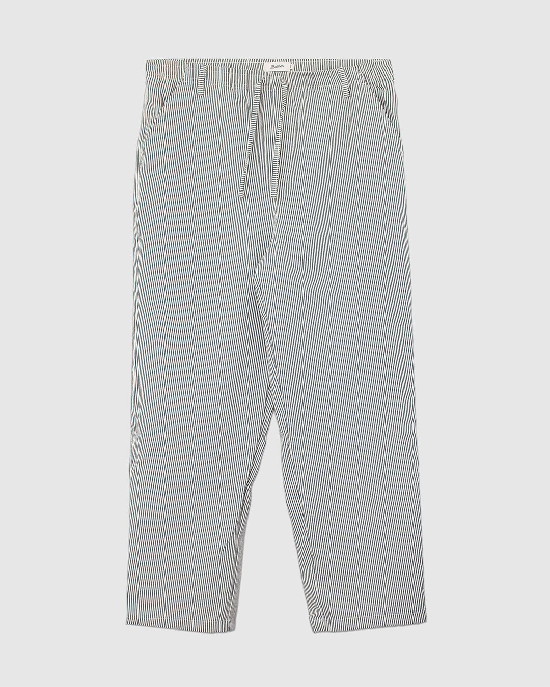 Pinstripe Leisure Pant Navy - BATHER