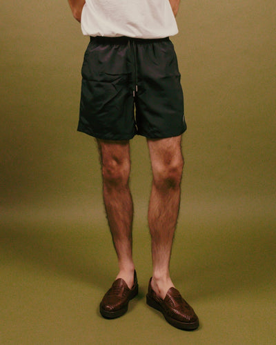 Solid Swim Trunk Black - BATHER