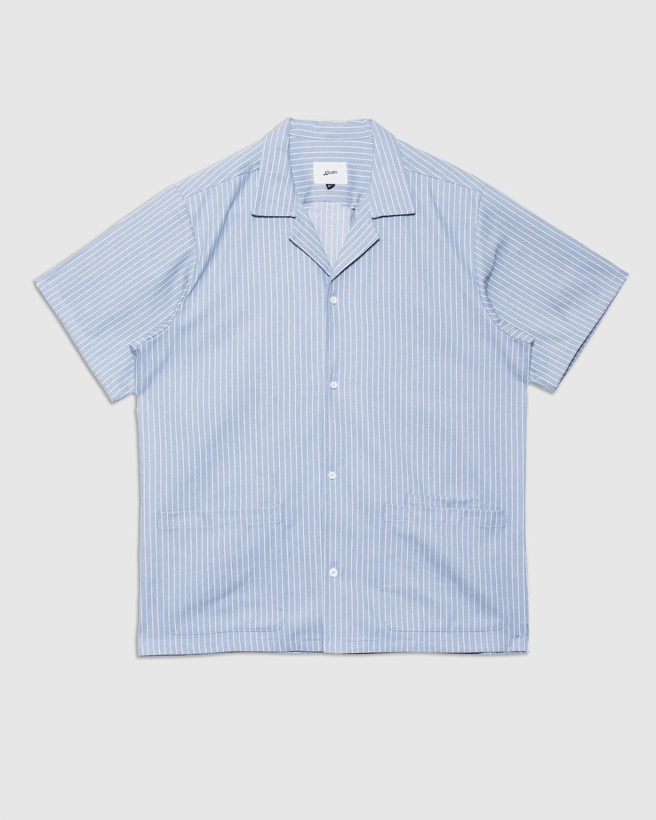 Stripe Denim Travelers Shirt - Mist - BATHER