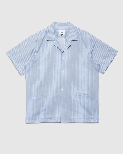 Stripe Denim Travelers Shirt - Mist - BATHER