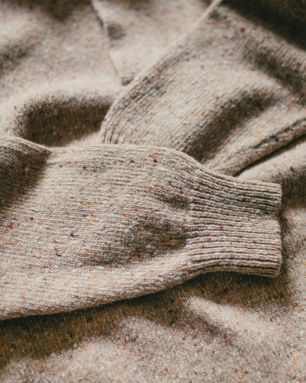 Allez Wool Knit Polo Super Wool Beige - CAMO
