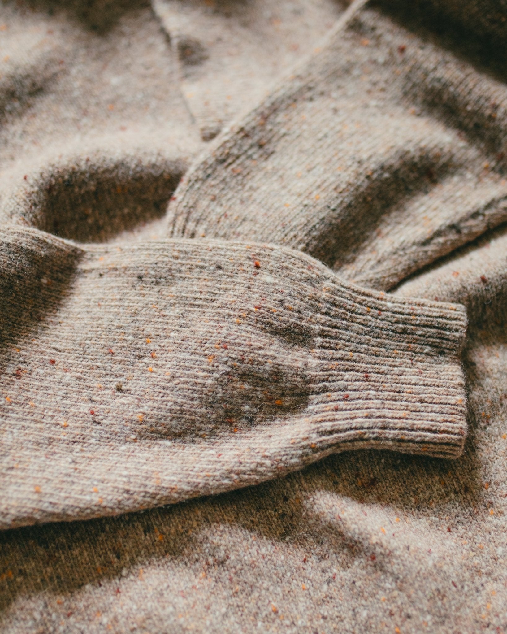 Allez Wool Knit Polo Super Wool Beige - CAMO