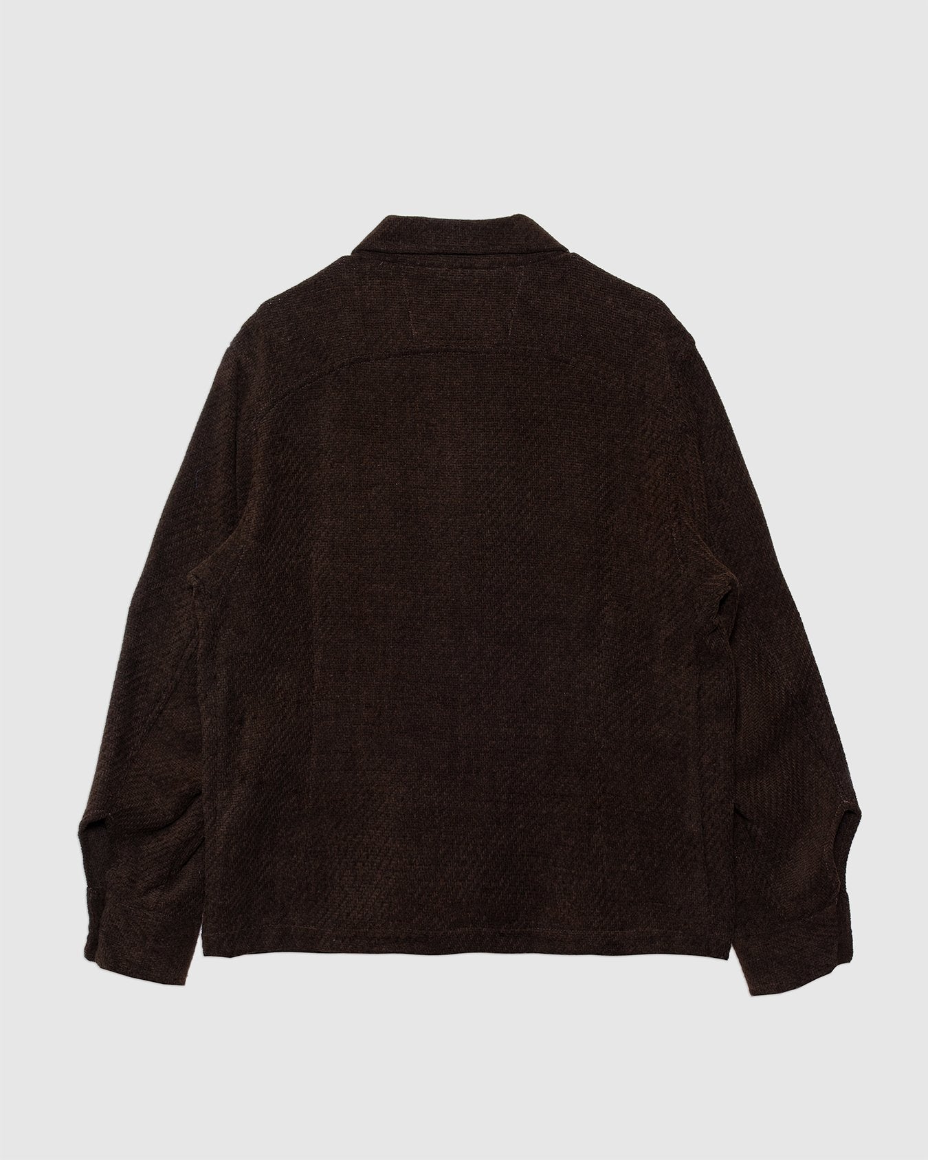 Brother New Jacket Shirt Trama Brown Wool/ Cotton - CAMO