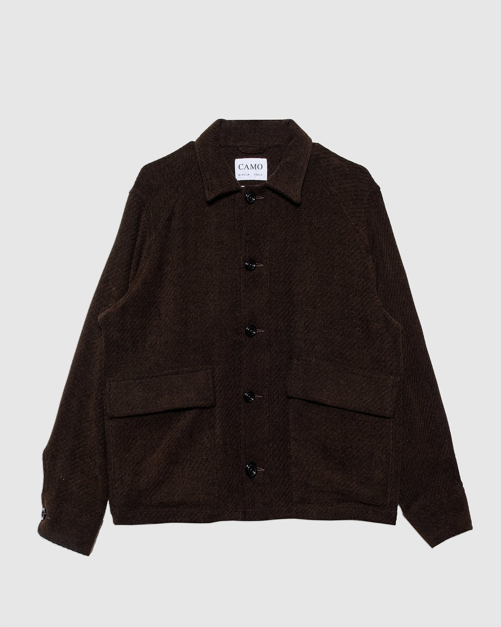 Brother New Jacket Shirt Trama Brown Wool/ Cotton - CAMO
