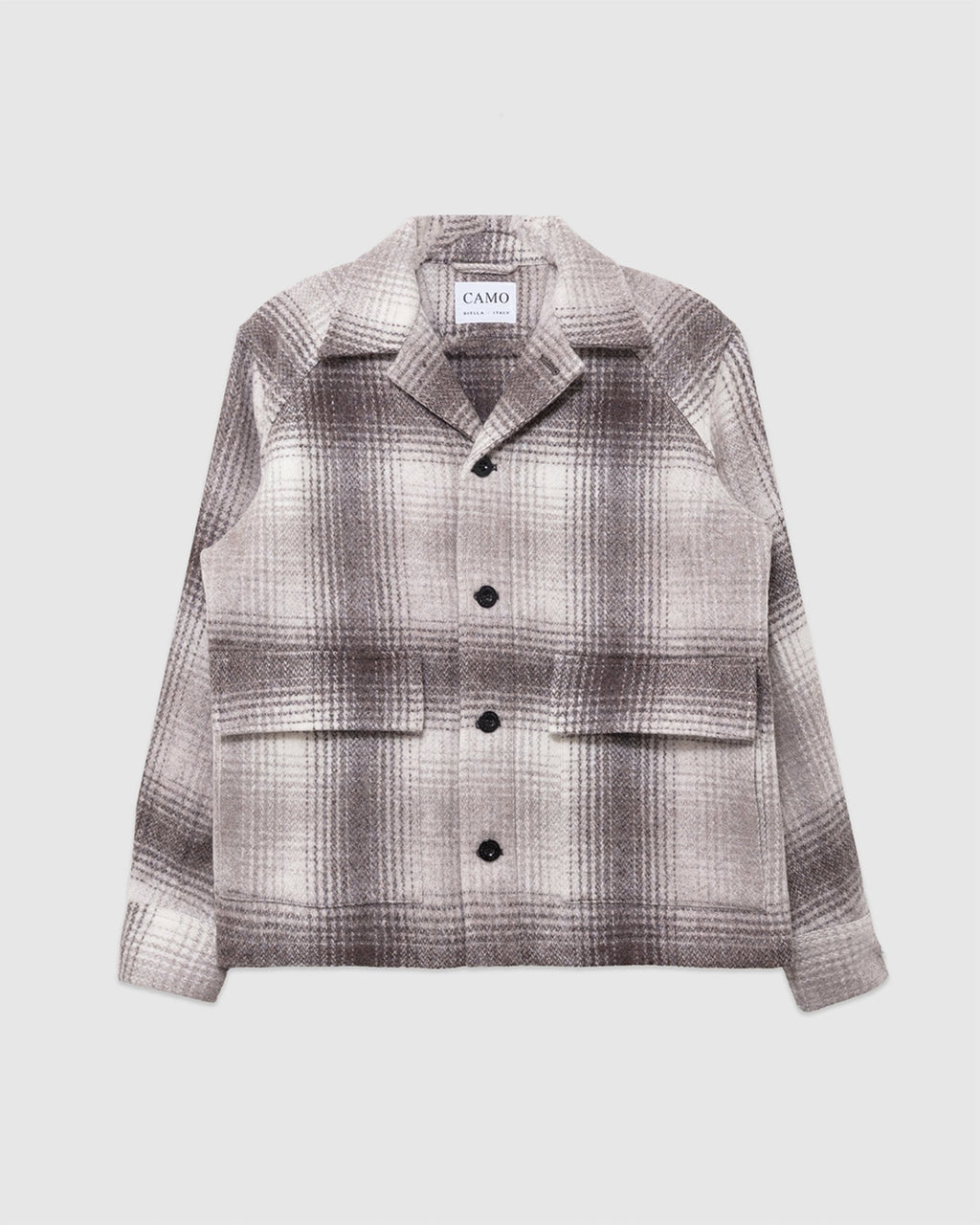 Brother New Shirt Jacket Check Square Beige - CAMO