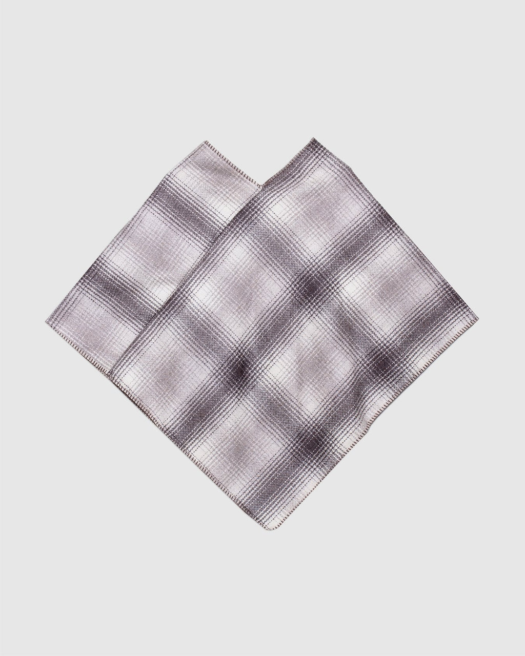 Eastwood Wool Poncho Beige Wool Check - CAMO