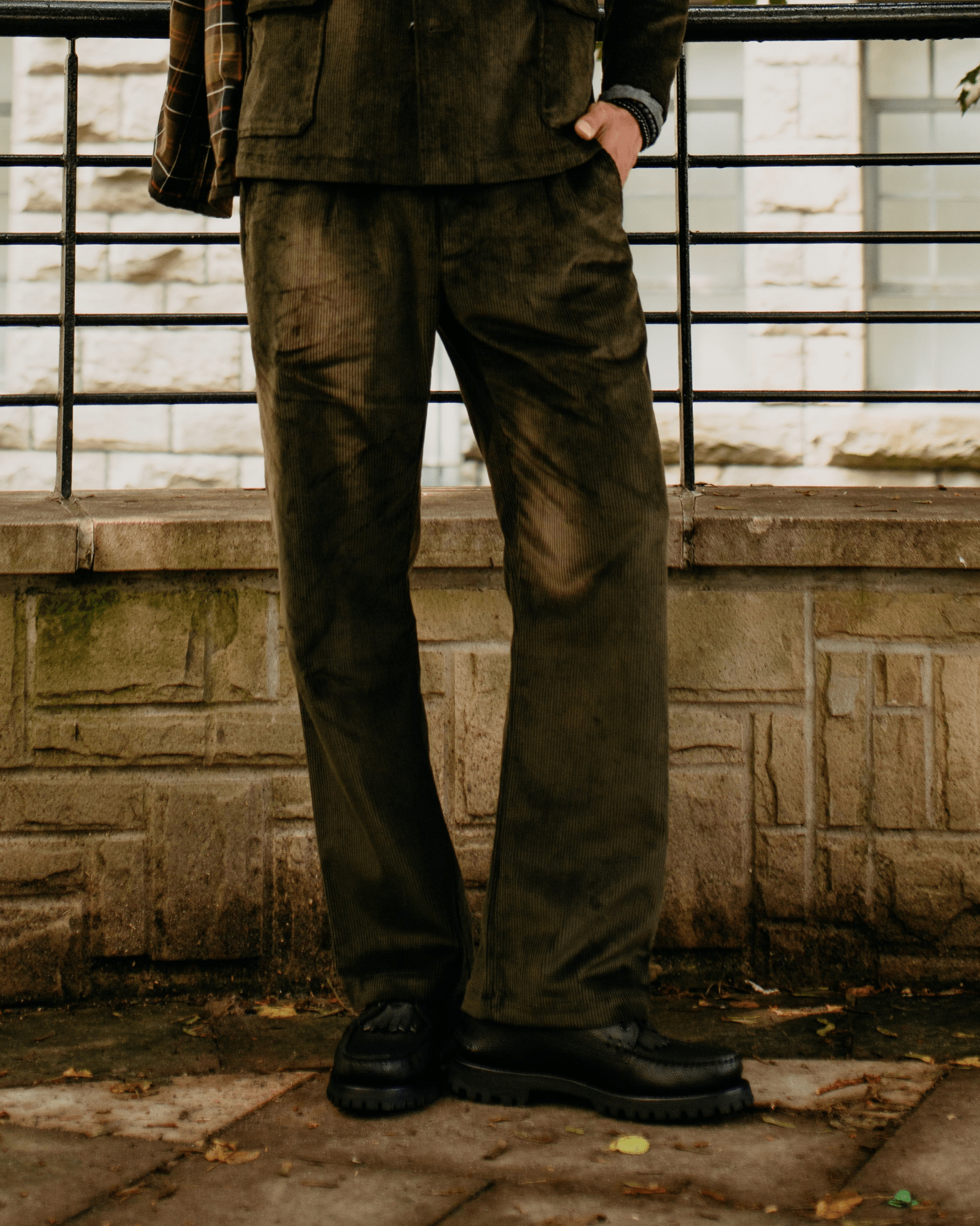Spectacular Air Trousers Super Velvet TBM Green - CAMO