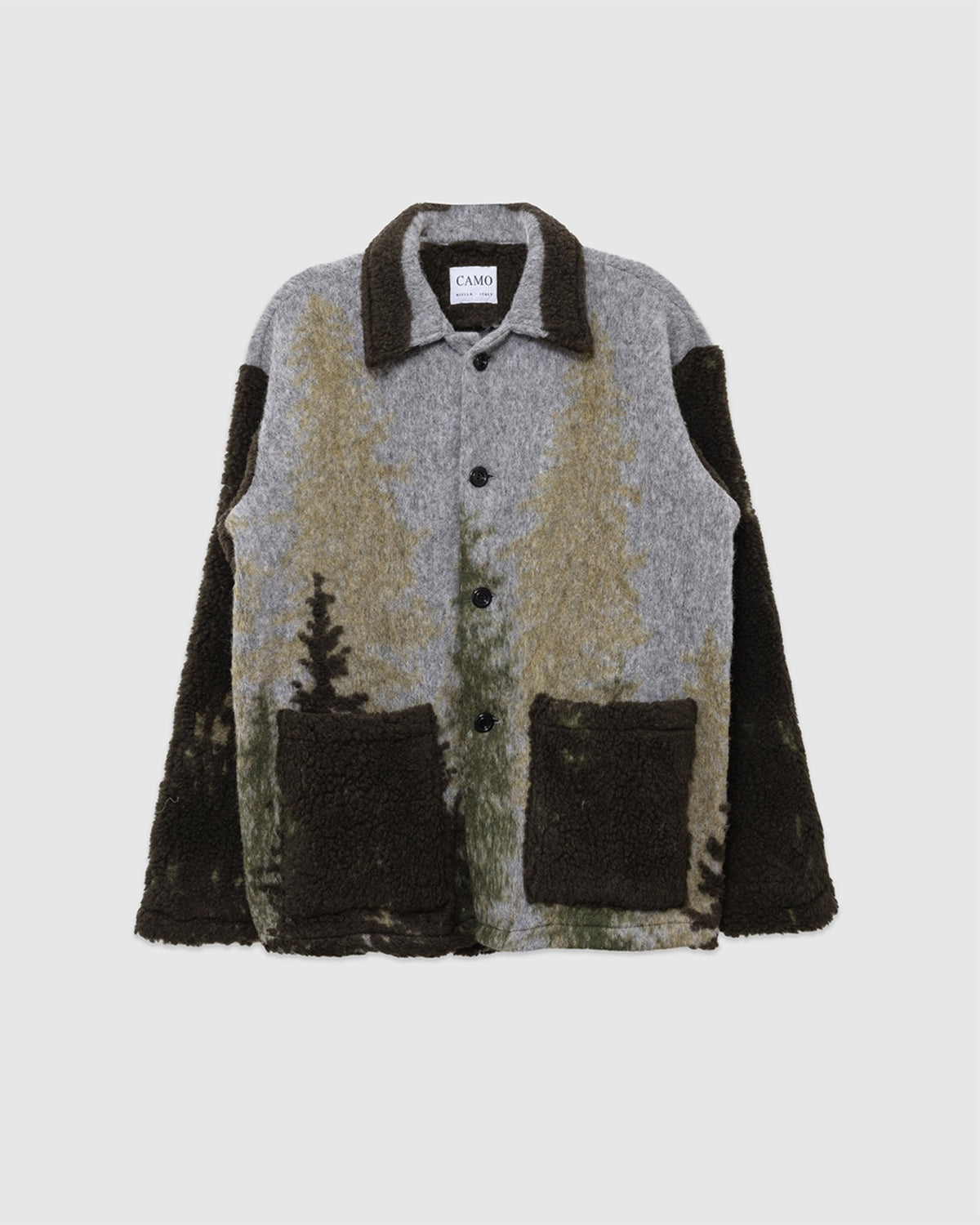 Tisserand Air Wide Jacket Coperta Pini Biella - CAMO