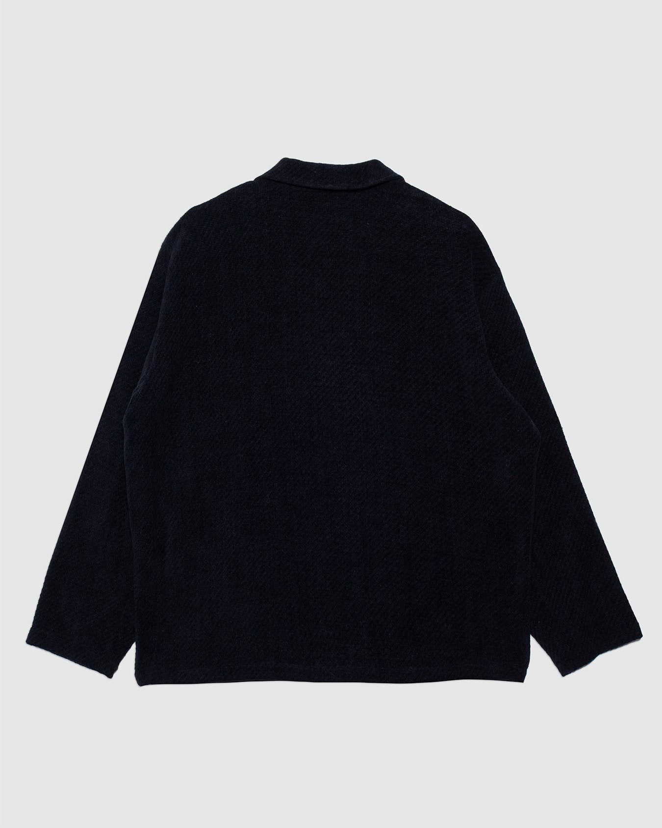 Tisserand Air Wide Jacket Trama Black Wool/ Cotton - CAMO