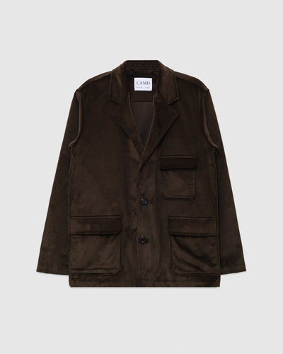 West Original Wide Jacket Super Velvet TBM Green - CAMO