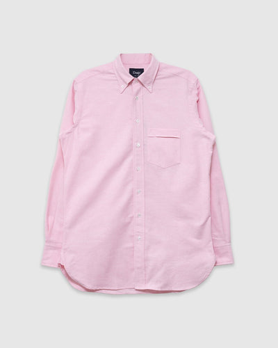 Button Down Oxford Shirt Pink - DRAKE'S