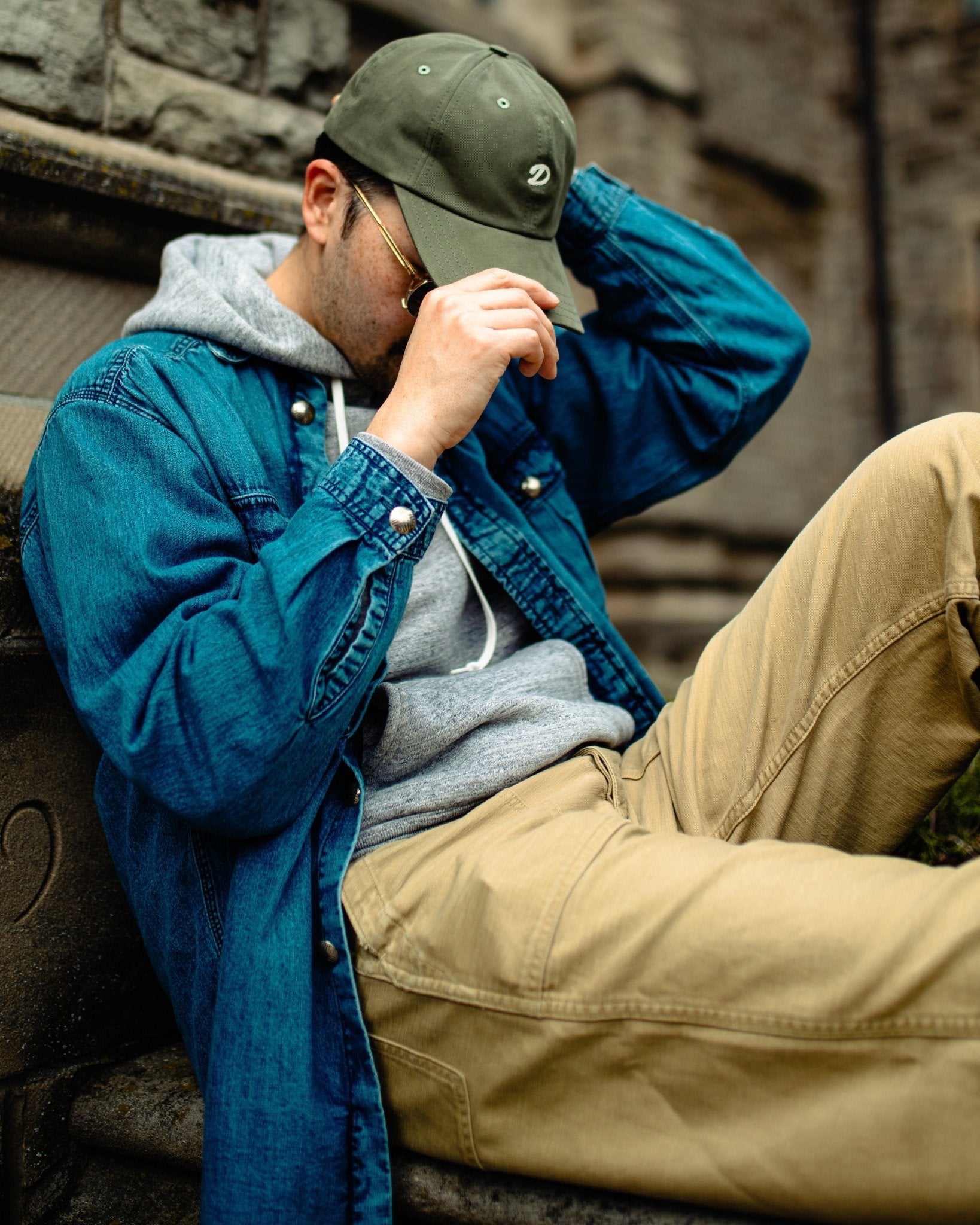 Chainstitch "D" Cap Green - DRAKE'S