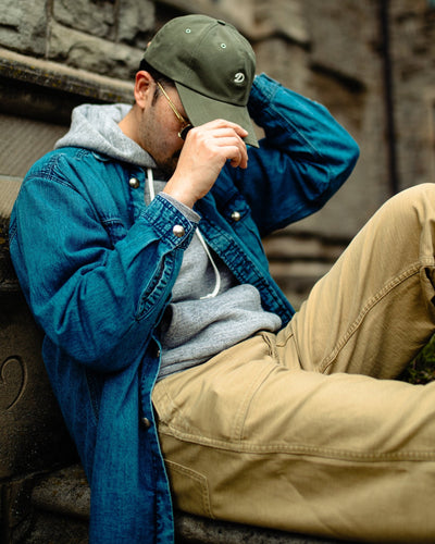 Chainstitch "D" Cap Green - DRAKE'S