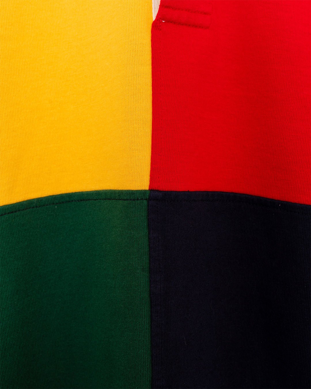 Colourful Panel Rugby Red Yellow Blue & Green - DRAKE'S
