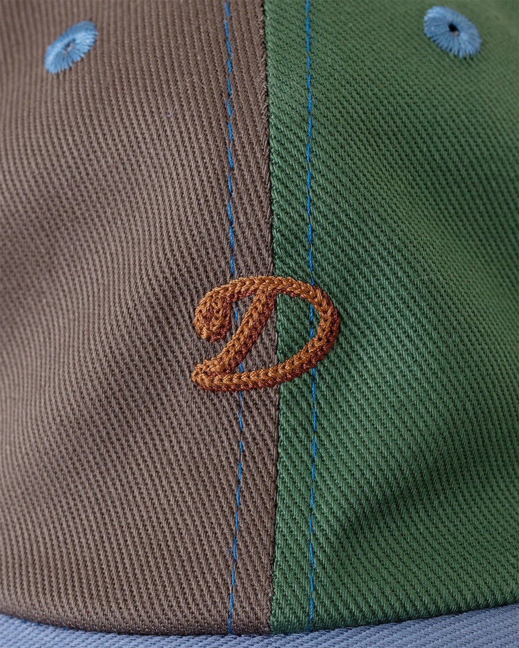 D' Chainstitch Twill Cap Sand/Green/Blue - DRAKE'S