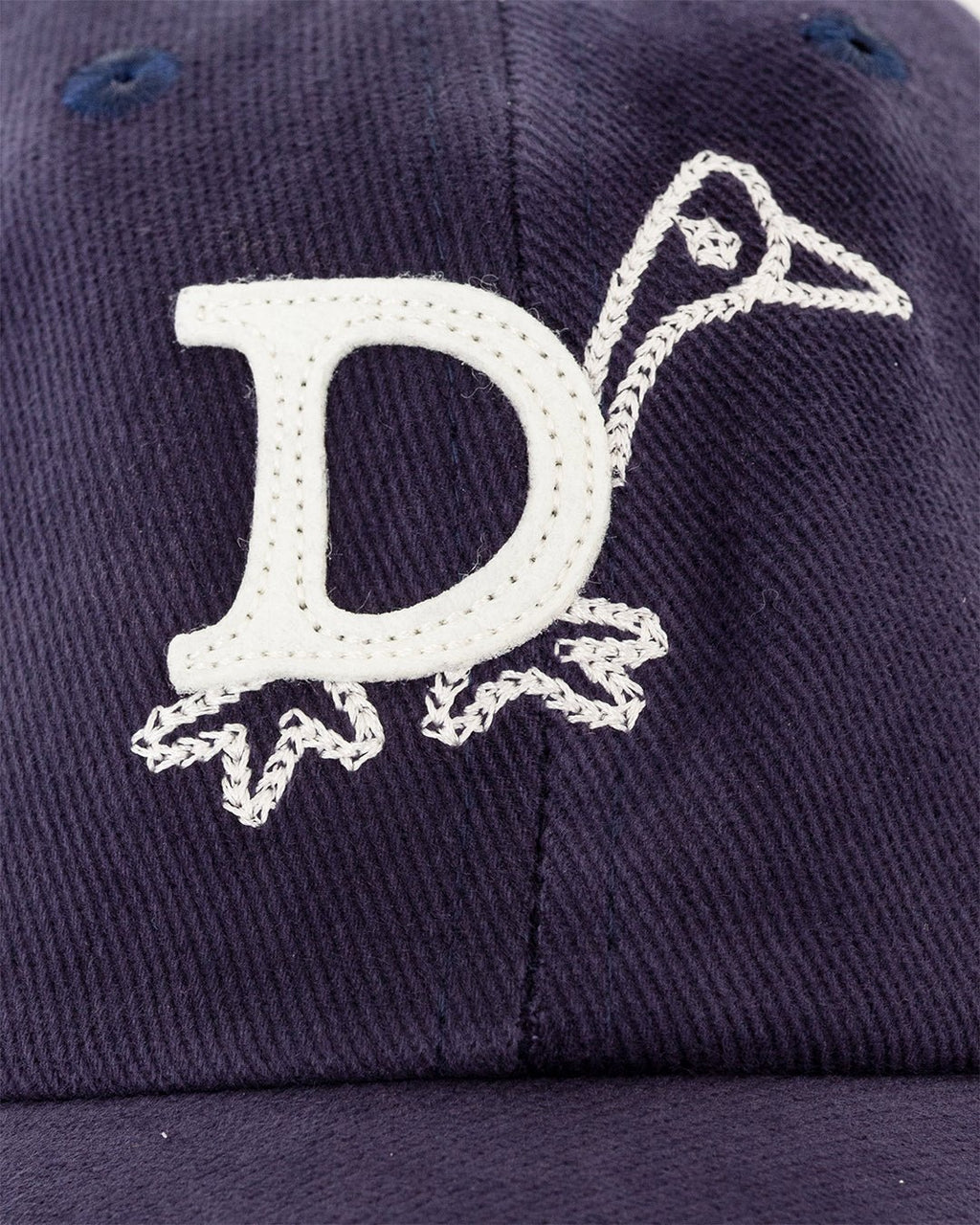 D Duck Twill Baseball Cap Navy - DRAKE'S