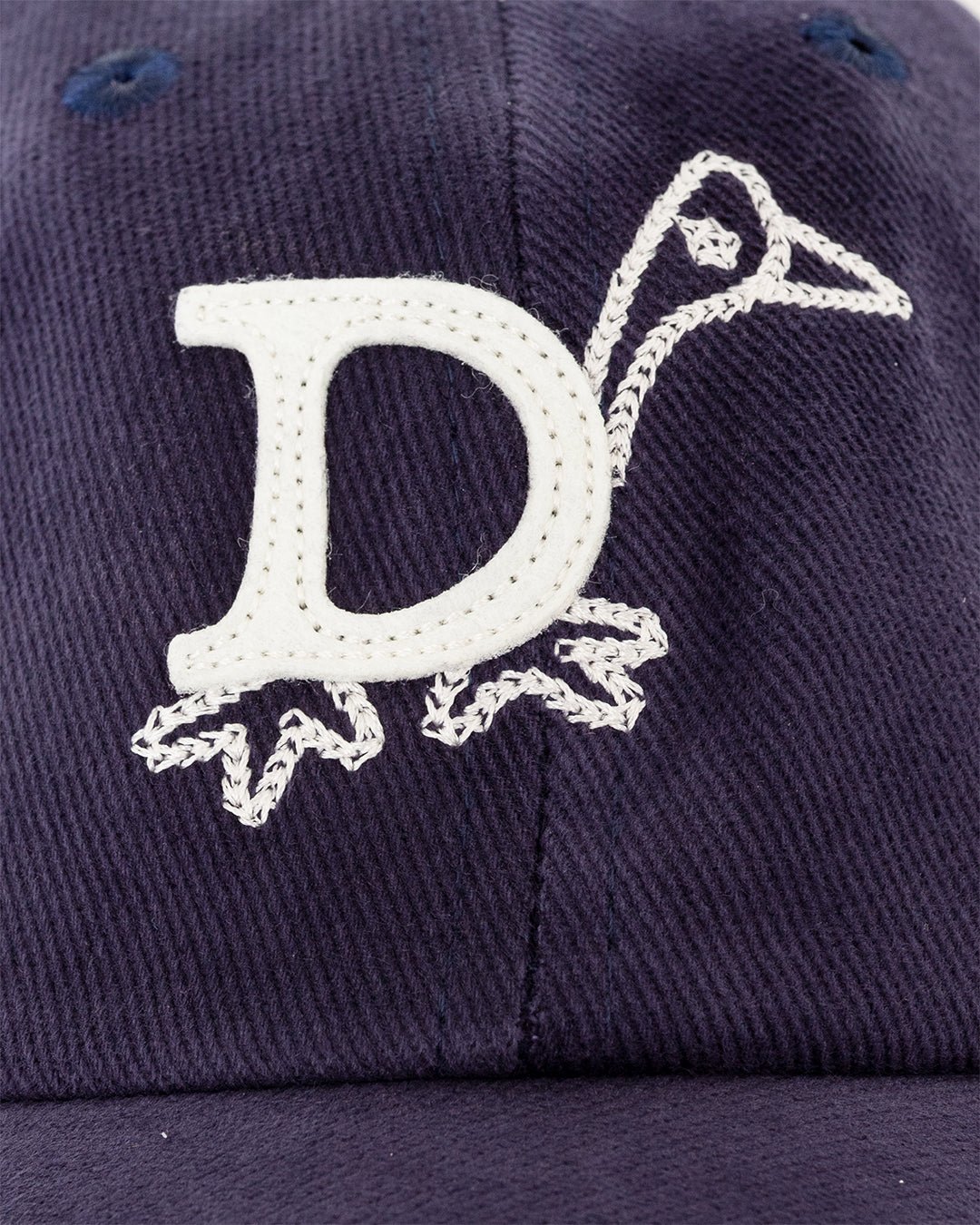 D Duck Twill Baseball Cap Navy - DRAKE'S