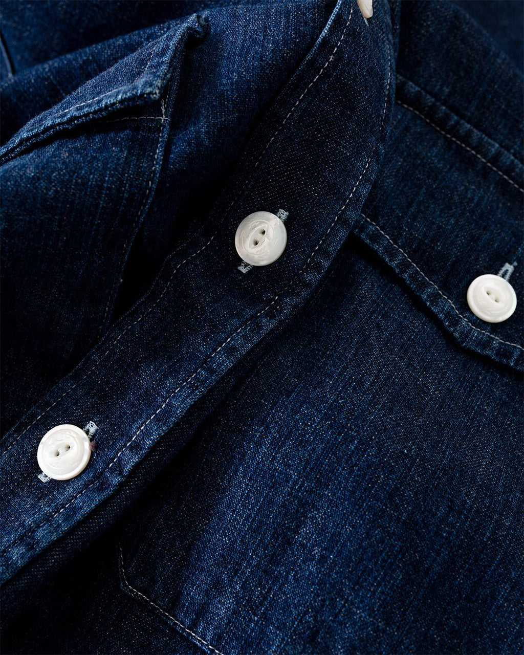 Light Denim Western Shirt Stone Wash - DRAKE'S