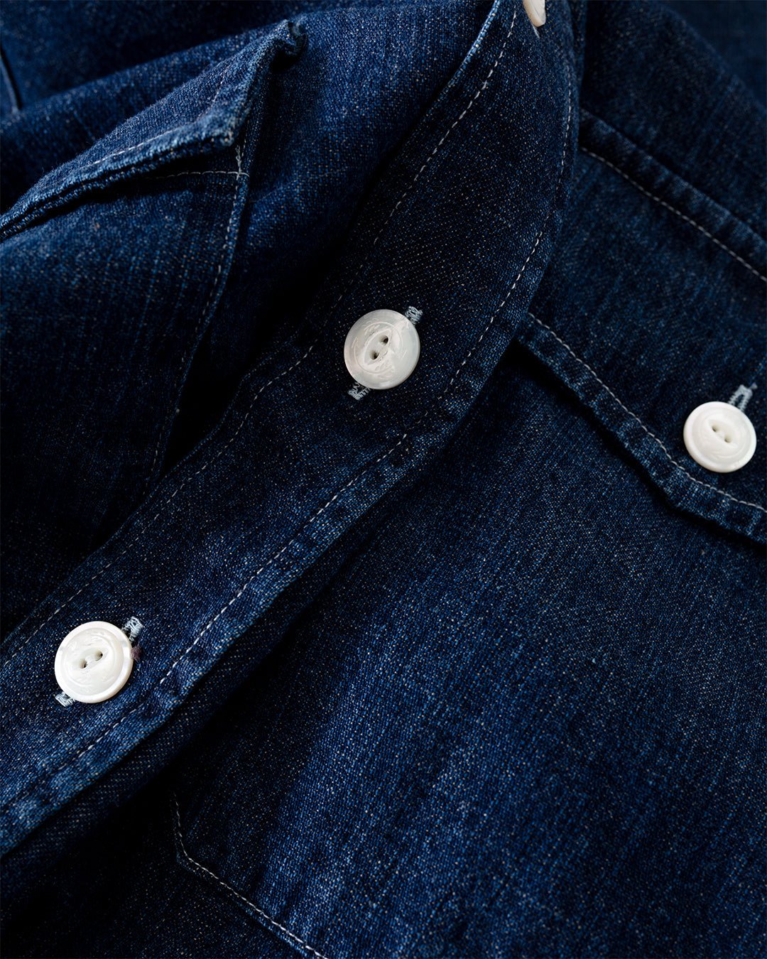 Light Denim Western Shirt Stone Wash - DRAKE'S