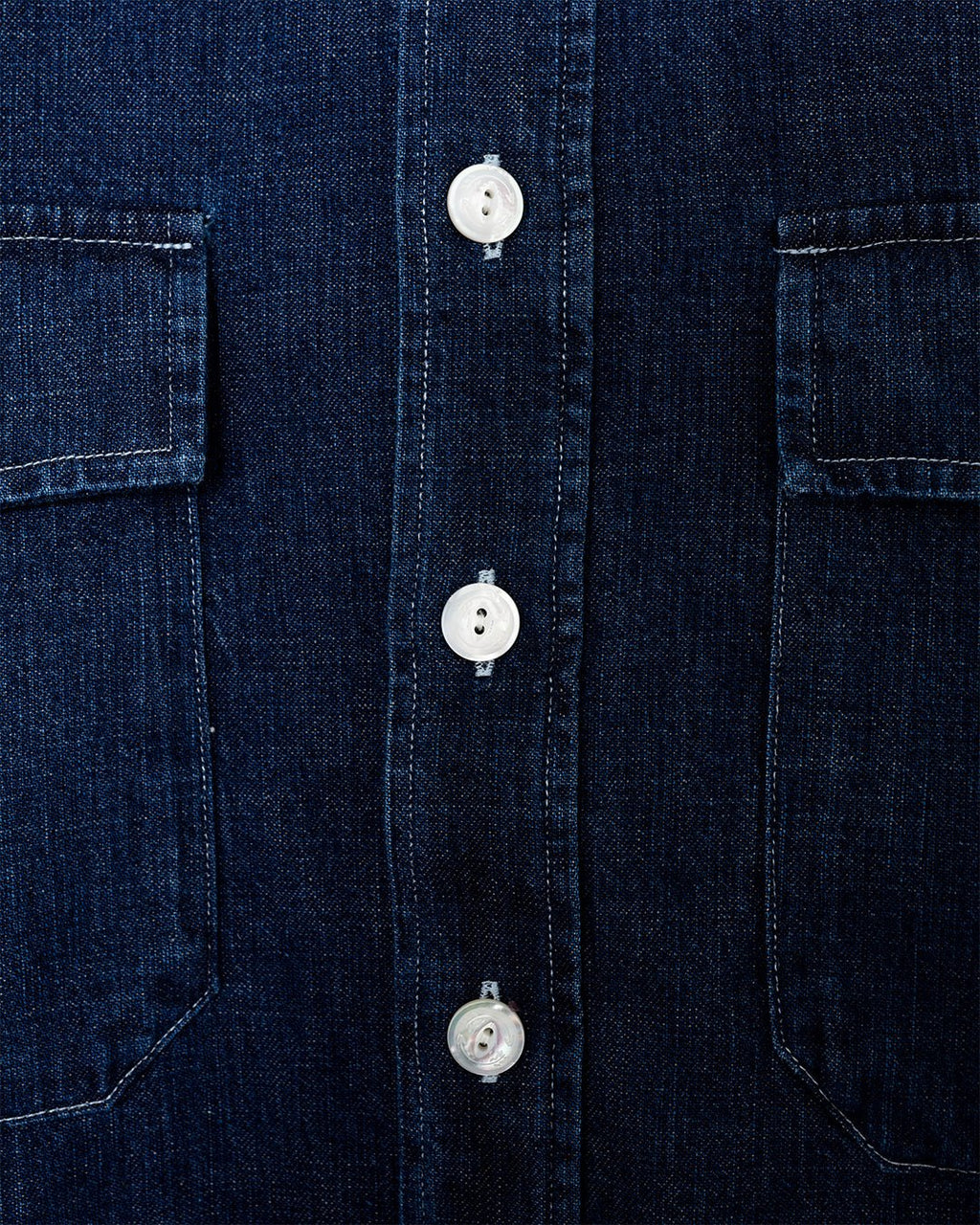Light Denim Western Shirt Stone Wash - DRAKE'S