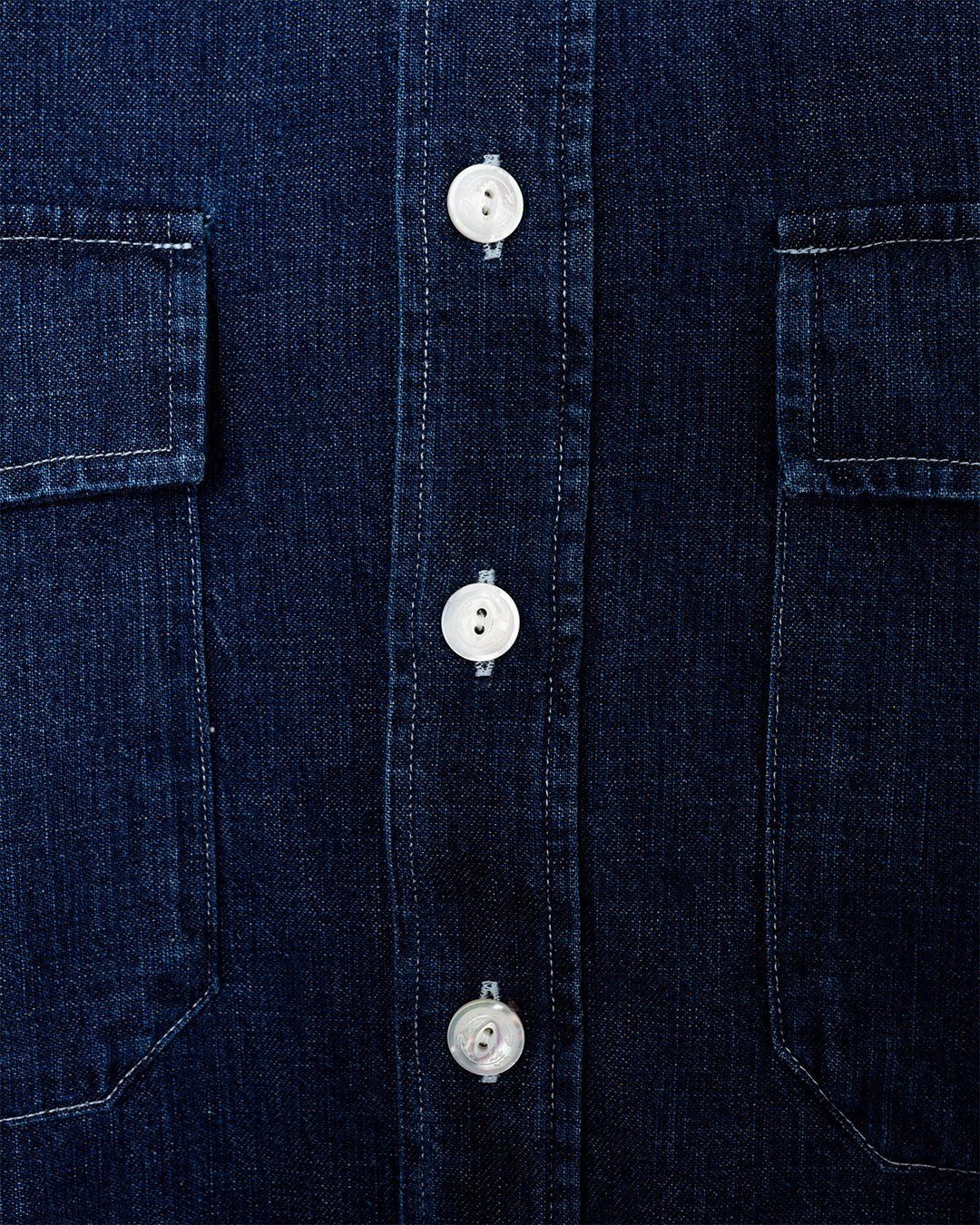 Light Denim Western Shirt Stone Wash - DRAKE'S