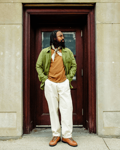 Military Satin Naval Pant Ecru - DRAKE'S