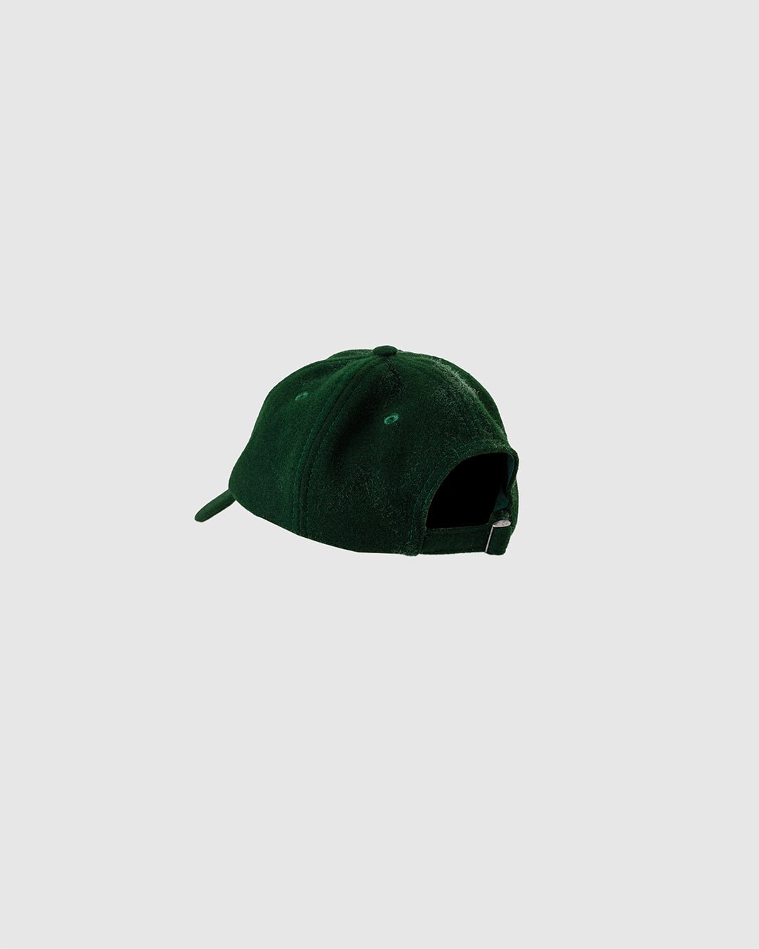 Tea Time Wool Baseball Cap Forest Green - DRAKE'S
