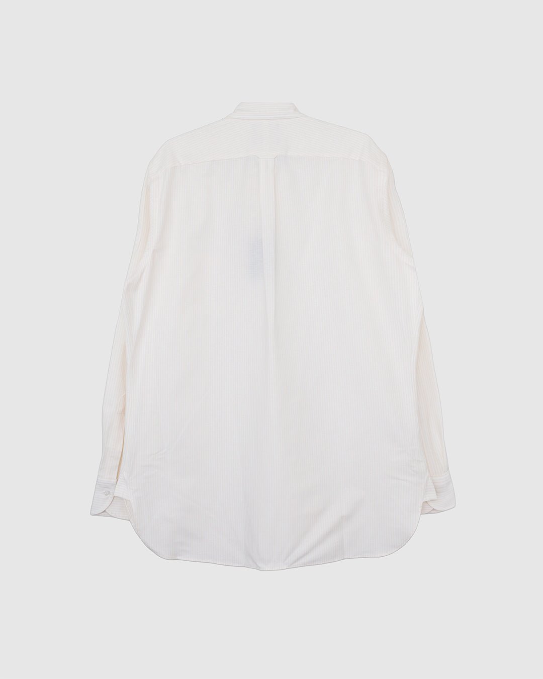 Ticking Stripe BD Oxford Shirt Cream - DRAKE'S