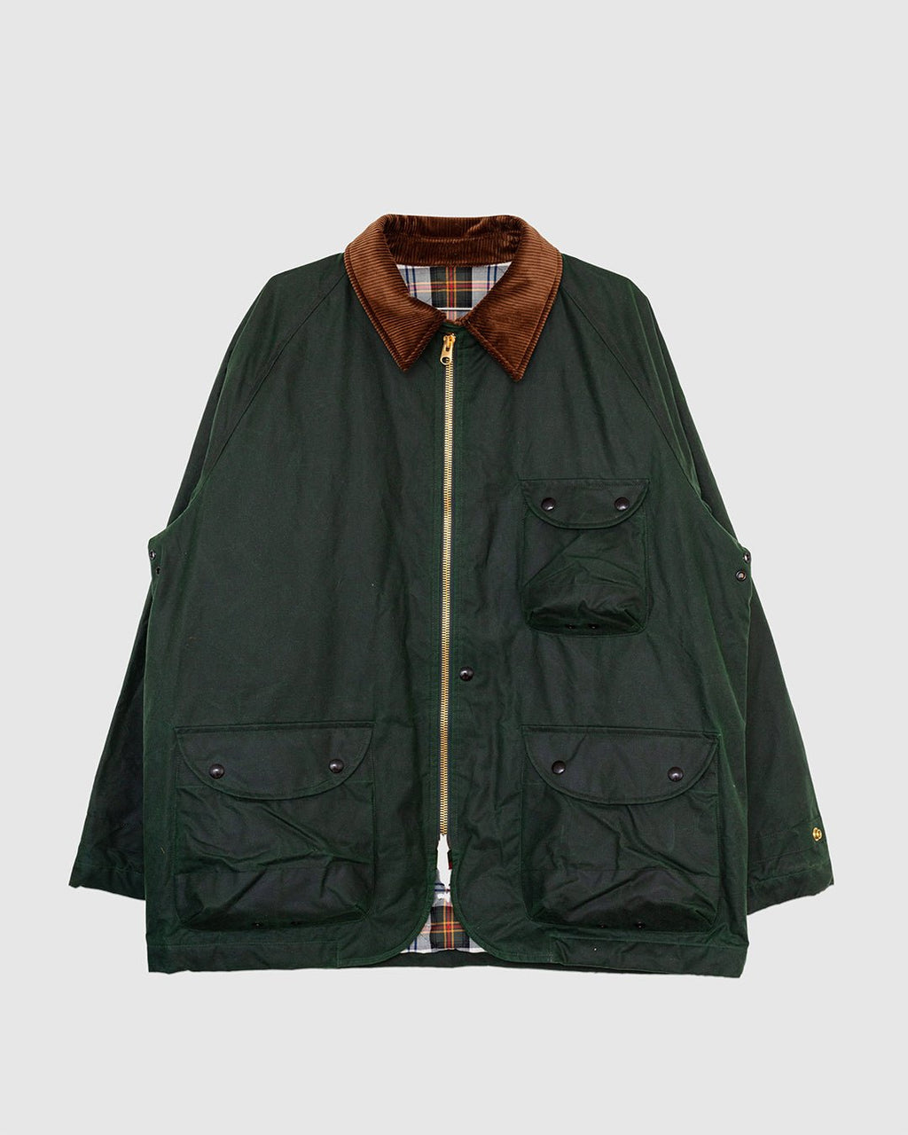 Waxed Coverall Emerald Green - DRAKE'S
