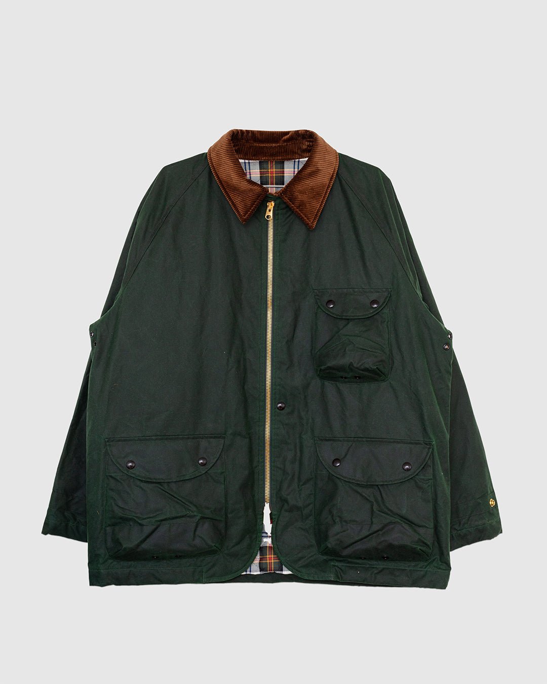 Waxed Coverall Emerald Green - DRAKE'S