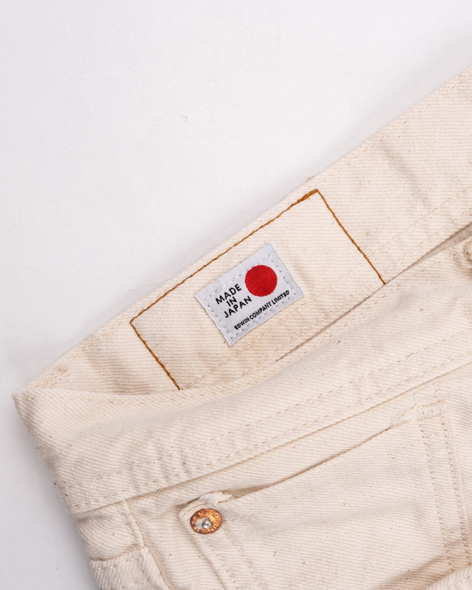 Akita Taper Fit Premium Selvedge Ecru - EDWIN MIJ