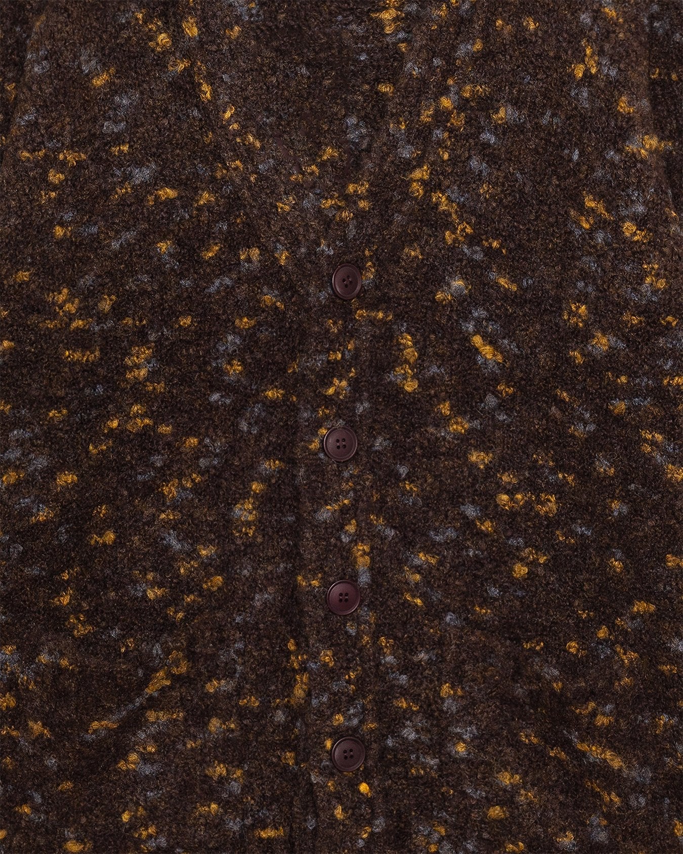 Buckley Cardigan Brown Multi Boucle - FAR AFIELD