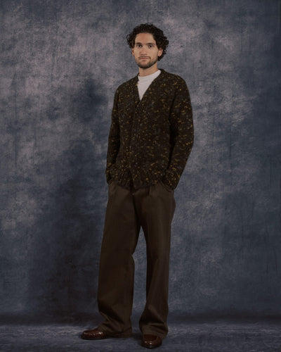 Buckley Cardigan Brown Multi Boucle - FAR AFIELD